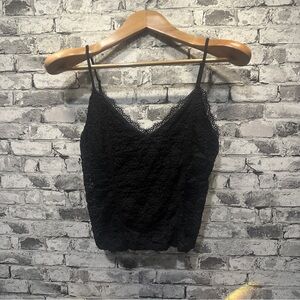 EUC Intimately Free People Black Lace Camisole Size M